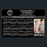 Magnet Flexible 2024 Calendrier Personnalisé Nom du logo commercia<br><div class="desc">Ces magnets flexibles de calendrier 2024, d'apparence professionnelle, sont parfaits pour la marque et le marketing de votre entreprise. Ils ont des chiffres en blanc sur noir. Ci-dessus, mettez en avant votre entreprise avec le logo de votre entreprise, son nom d'entreprise, son site Web, son téléphone, son adresse et un...</div>