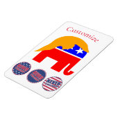 Magnet Flexible 2024 Jamais Trump Thunder_Cove (Côté Gauche)