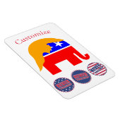 Magnet Flexible 2024 Jamais Trump Thunder_Cove (Côté Droit)