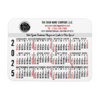 2025 Calendrier Personnalisé Nom du logo commercia