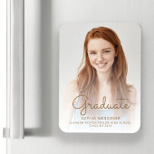 Magnet Flexible 2025 Photo Gold Texte superposition Grad Faire-par