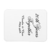 Magnet Flexible 20 ans ensemble anniversaire nom date année sim (Horizontal)