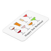 Magnet Flexible 21e carte d'anniversaire (Côté Gauche)