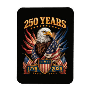 Magnet Flexible 250 Ans Américain 250e Anniversaire États-Unis Pat