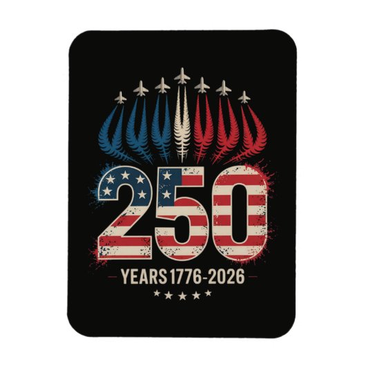 Magnet Flexible 250 Ans Anniversaire Amérique (Vertical)