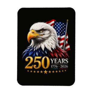 Magnet Flexible 250 ans d'Amérique 250e anniversaire patriotique É