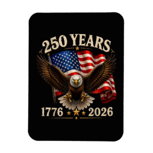 Magnet Flexible 250e anniversaire aigle patriotique USA 250e