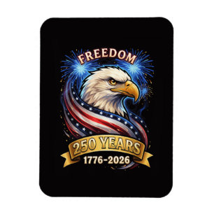 Magnet Flexible 250e anniversaire États-Unis 1776-2026 Patriotique