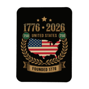 Magnet Flexible 250e anniversaire États-Unis d'Amérique 250 USA