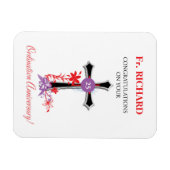 Magnet Flexible 25e anniversaire de l'Ordination du prêtre Croix n (Horizontal)