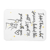 Magnet Flexible 25e anniversaire de mariage (Horizontal)