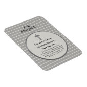 Magnet Flexible 25e anniversaire d'Ordination Prêtre argent Jubilé (Côté Droit)