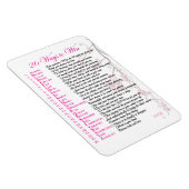 Magnet Flexible 26 façons de gagner l'aimant - Rose (Côté Droit)