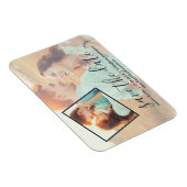Magnet Flexible 2 photo avec lettres manuscrites Sauvons la date (Côté Droit)