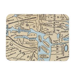 Magnet Flexible 2ème siècle de CARTE du MONDE