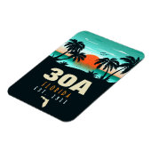 Magnet Flexible 30a Route Floride Retro Sunset Souvenirs 60s (Côté Gauche)