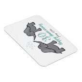 Magnet Flexible 30e anniversaire de la mariage perle éléphant (Côté Droit)