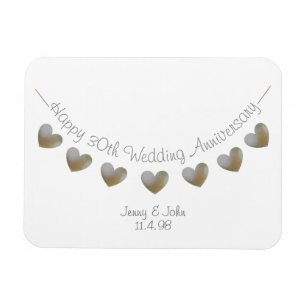 Magnet Flexible 30e anniversaire de mariage perle de lapsus cadeau
