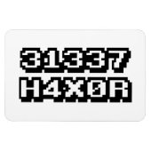 MAGNET FLEXIBLE 31337 H4X0R (Horizontal)