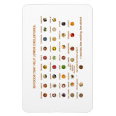 Magnet Flexible 35 Aliments qui aident à réduire naturellement le (Vertical)