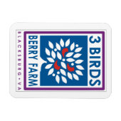 Magnet Flexible 3 Aimants de la ferme Berry (Horizontal)