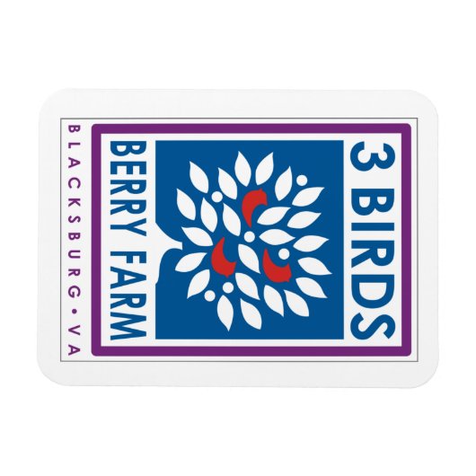 Magnet Flexible 3 Aimants de la ferme Berry (Horizontal)