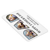 Magnet Flexible 3 Photo Collage Fête des pères papa Photo découpé (Côté Droit)