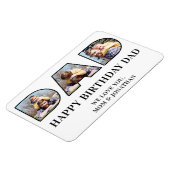 Magnet Flexible 3 Photo Collage Joyeux Anniversaire Papa Photo déc (Côté Gauche)