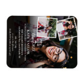 Magnet Flexible 3 Photo École de droit Graduation Parti Invitation (Horizontal)