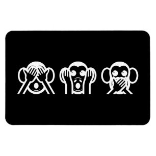Magnet Flexible 3 Singes Sages Emoji