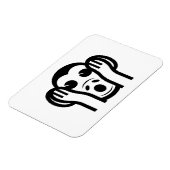 Magnet Flexible 3 Singes Sages Kikazaru 聞 か ざ る N'Écouter AUCUN Em (Côté Gauche)