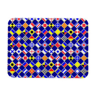 Magnet Flexible 3D Effect Checkered Nautical Flag tiles Decor