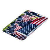 Magnet Flexible 400 drapeaux flottant fièrement dans un champ (Côté Gauche)