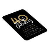 Magnet Flexible 40 et fabuleuse invitation à la fête d'anniversair (Côté Droit)