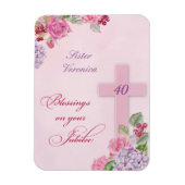 Magnet Flexible 40e anniversaire de la vie religieuse Nonne cathol (Vertical)