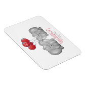 Magnet Flexible 40e anniversaire de rubis mariage cadeau d'éléphan (Côté Droit)