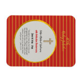 Magnet Flexible 40e anniversaire d'Ordination Prêtre Ruby Jubilé (Horizontal)