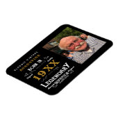 Magnet Flexible 40e anniversaire personnalisé (Côté Gauche)