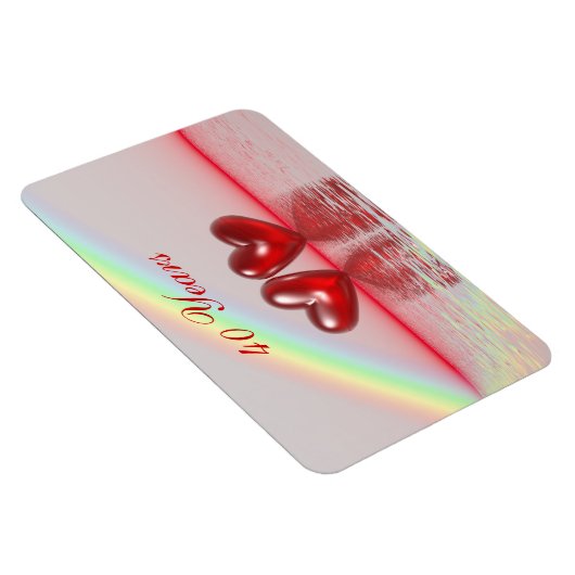Magnet Flexible 40e Anniversary Ruby Hearts (Côté Droit)