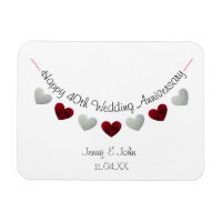 40e Ruby Mariage Anniversaire de bunting cadeau /