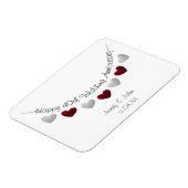 Magnet Flexible 40e Ruby Mariage Anniversaire de bunting cadeau / (Côté Gauche)