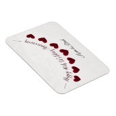 Magnet Flexible 40e Ruby Mariage Anniversaire de bunting maman & p (Côté Droit)