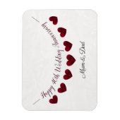 Magnet Flexible 40e Ruby Mariage Anniversaire de bunting maman & p (Vertical)