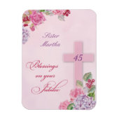 Magnet Flexible 45e anniversaire de la vie religieuse Nonne cathol (Vertical)