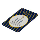 Magnet Flexible 45e anniversaire d'Ordination Prêtre Sapphire Or (Côté Gauche)