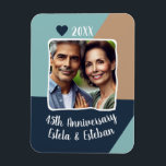 Magnet Flexible 45e anniversaire du Mariage Sapphire Garde photo<br><div class="desc">Cet aimant customisé est la façon parfaite de célébrer votre jalon mariage avec votre photo personnalisée préférée pour un souvenir intemporel pour les années à venir.</div>