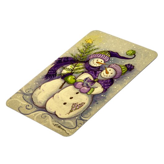 Magnet Flexible 4882 Noël des Snowmen (Côté Gauche)
