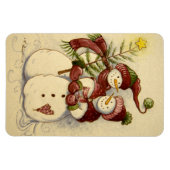 Magnet Flexible 4924 Noël des Snowmen (Horizontal)