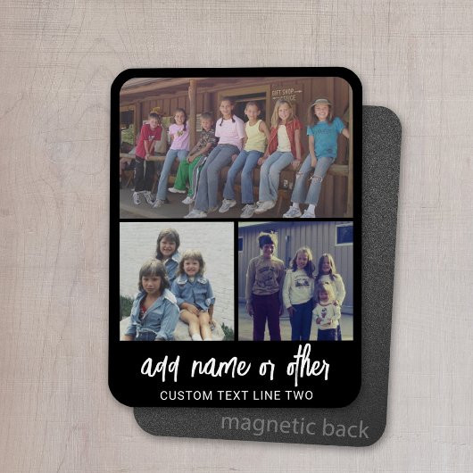 Magnet Flexible 4 Collage de photos - vous pouvez changer la coule