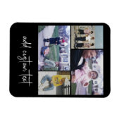 Magnet Flexible 4 Collage de photos - vous pouvez changer la coule (Horizontal)